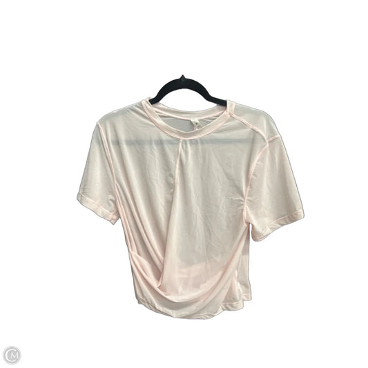 Athletic Top Short Sleeve By Lululemon In Pink, Size: S