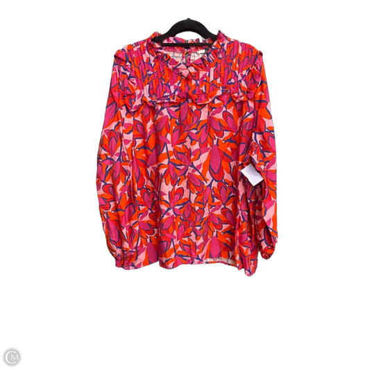 Top Long Sleeve By Michelle Mcdowell In Multi-colored, Size: L
