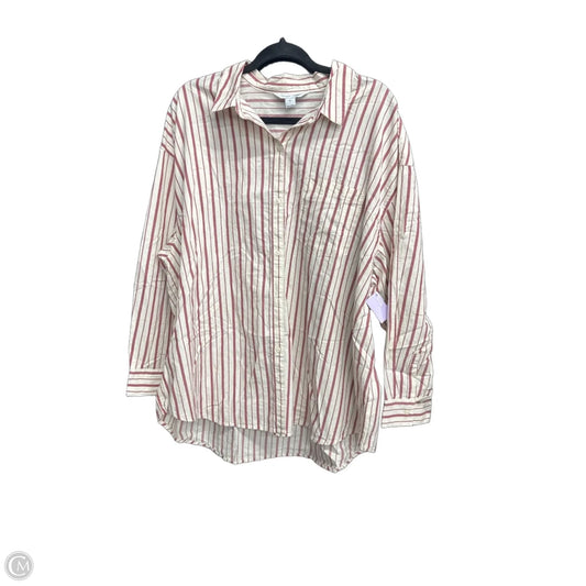 Top Long Sleeve Basic By Old Navy In Striped Pattern, Size: Xl