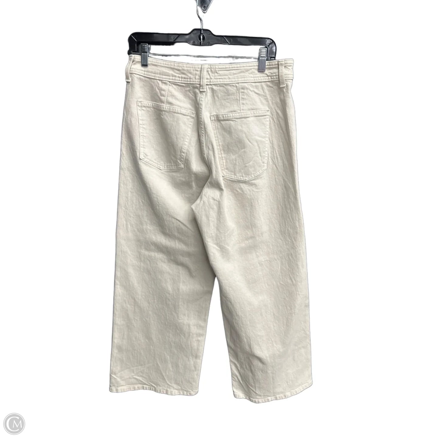 Jeans Wide Leg By Universal Thread In Cream Denim, Size: 10
