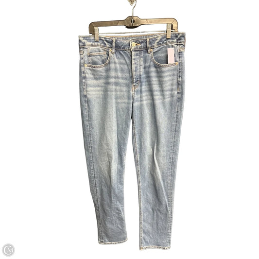 Jeans Straight By American Eagle In Blue Denim, Size: 6