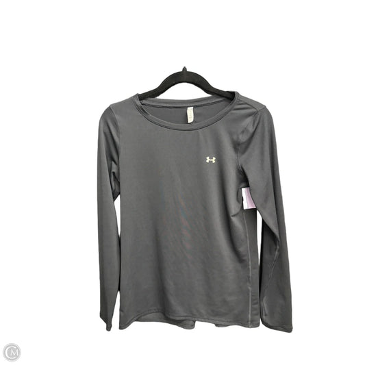 Athletic Top Long Sleeve Crewneck By Under Armour In Black, Size: S