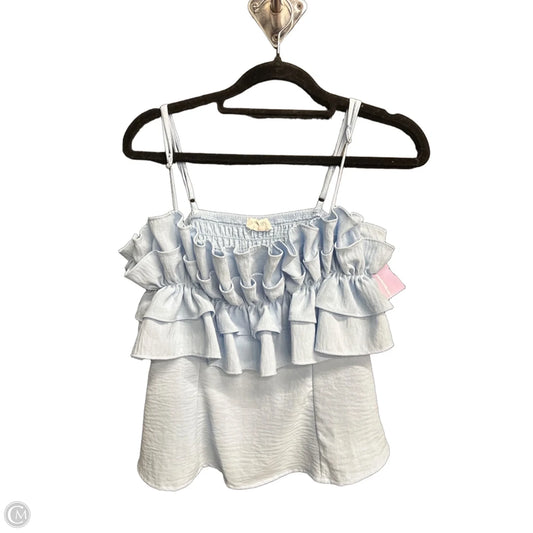 Top Sleeveless By Sienna Sky In Blue, Size: S