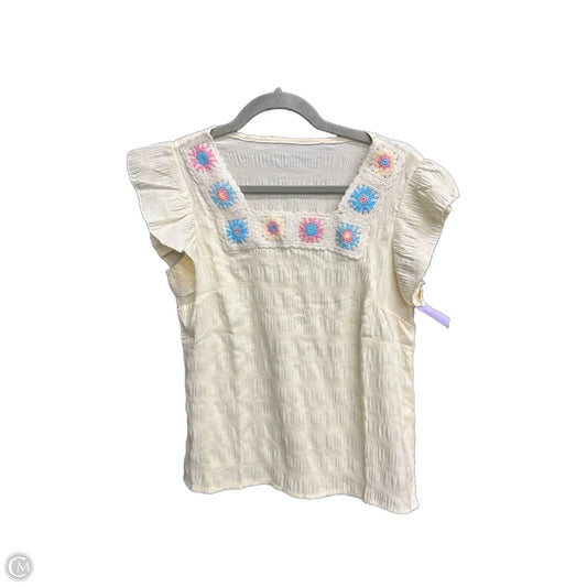 Top Sleeveless By Shein In Yellow, Size: Xs