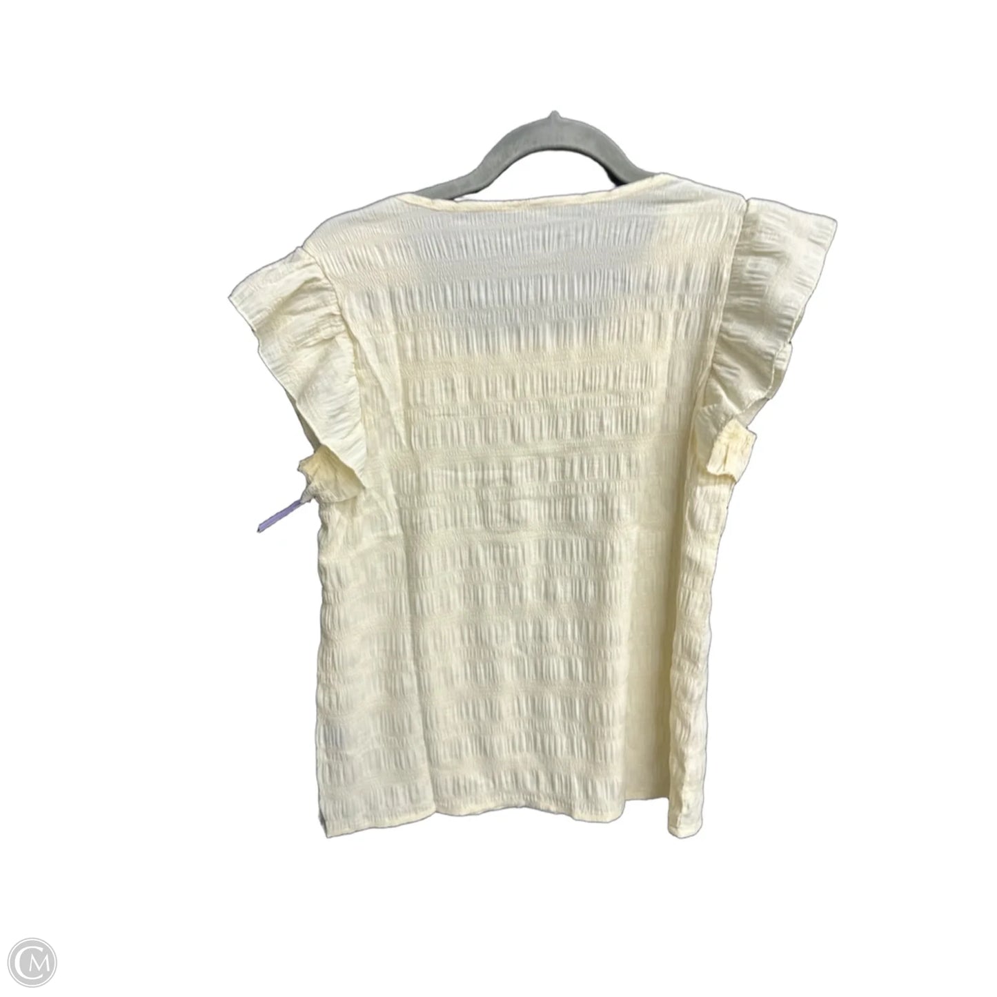 Top Sleeveless By Shein In Yellow, Size: Xs