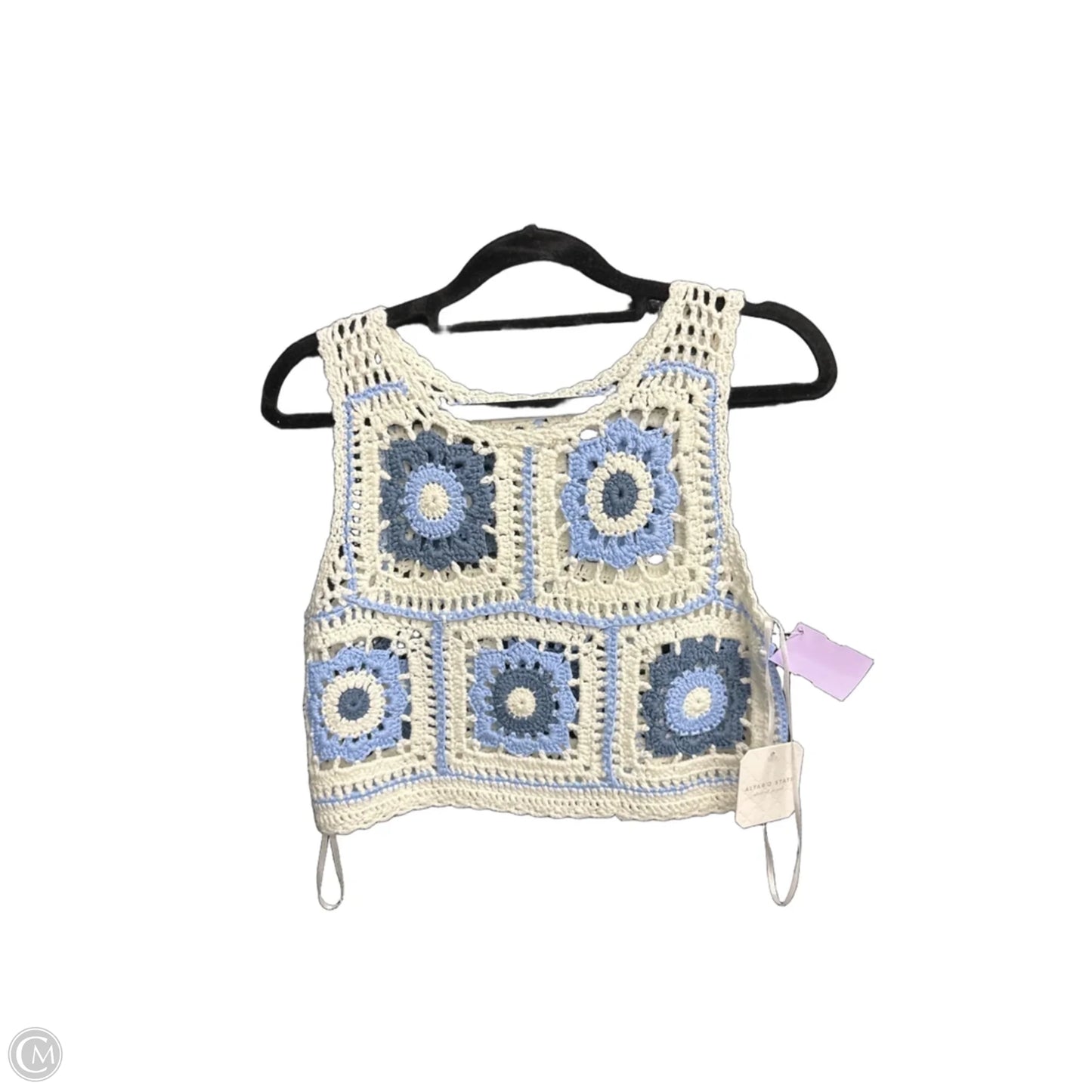 Top Sleeveless By Altard State In Blue & White, Size: Xs