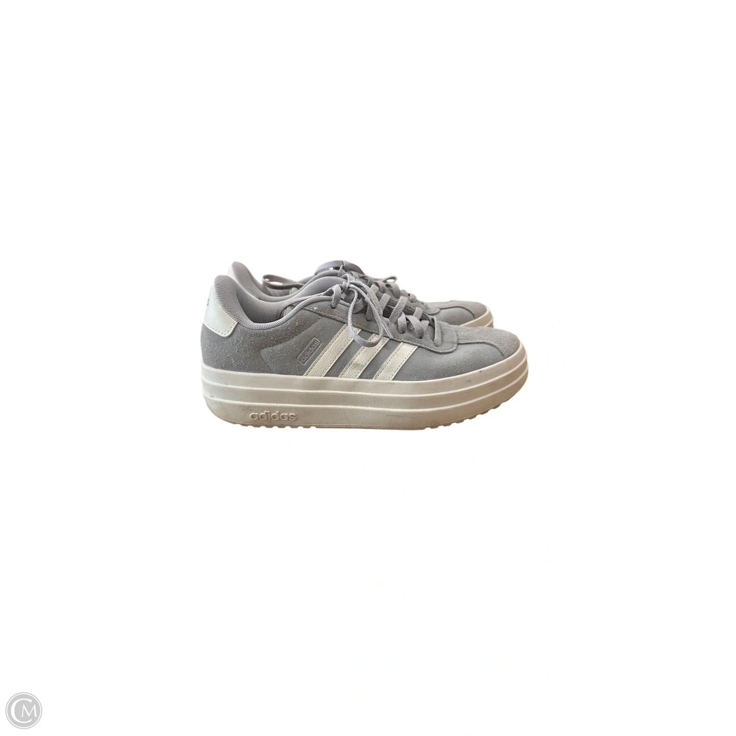 Shoes Sneakers By Adidas In Grey & White, Size: 6