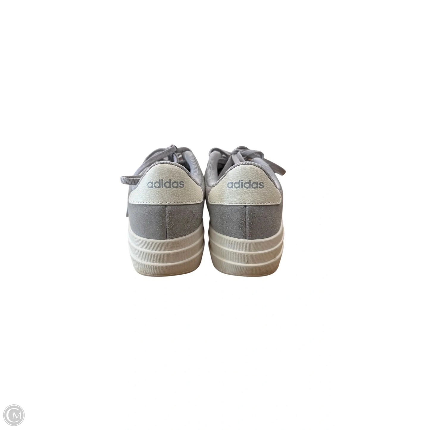 Shoes Sneakers By Adidas In Grey & White, Size: 6
