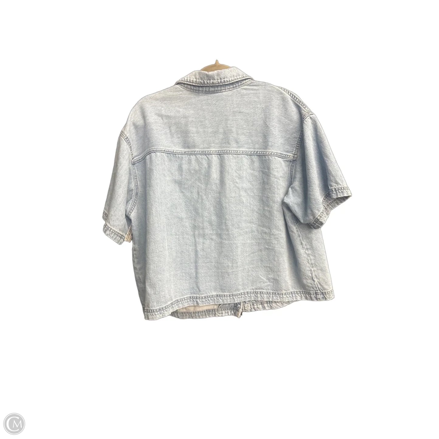 Top Short Sleeve By Universal Thread In Blue Denim, Size: Xxl