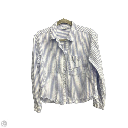 Top Long Sleeve By Beachlunchlounge In Striped Pattern, Size: M