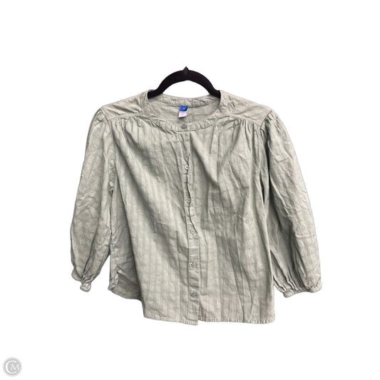 Top Long Sleeve By Old Navy In Green, Size: S