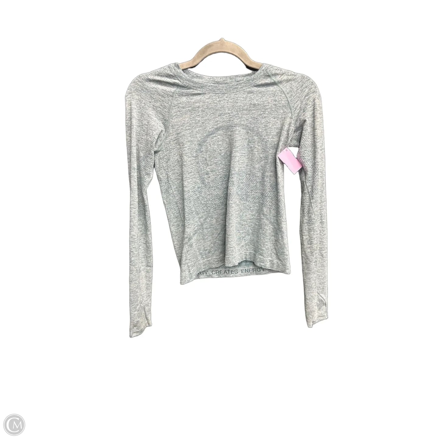 Athletic Top Long Sleeve Crewneck By Lululemon In Green, Size: S