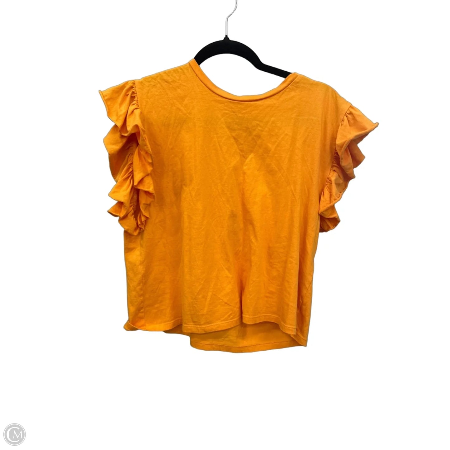 Top Sleeveless By Zara In Orange, Size: S