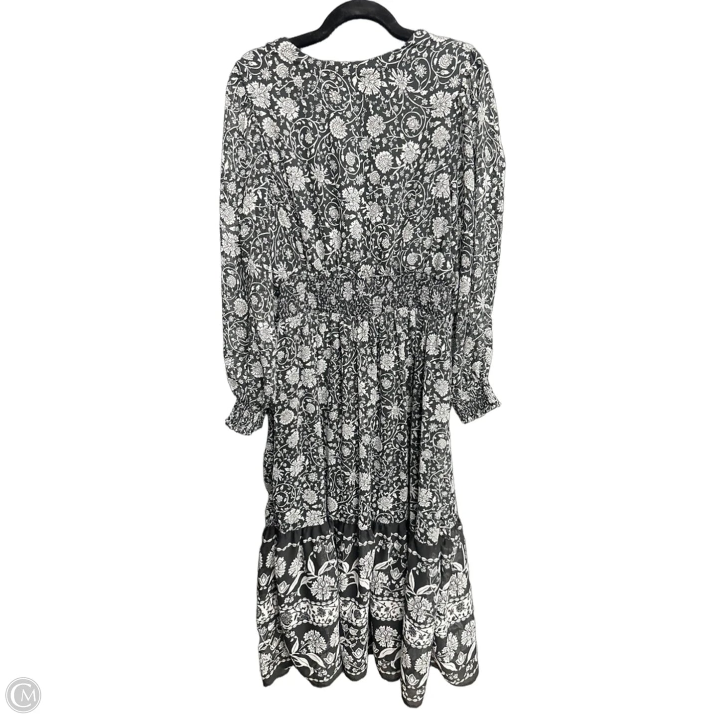 Dress Casual Maxi By Old Navy In Black & White, Size: L