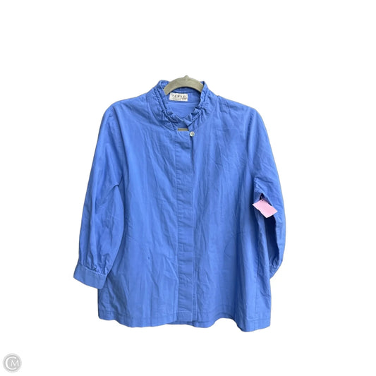Top 3/4 Sleeve By Clothes Mentor In Blue, Size: M