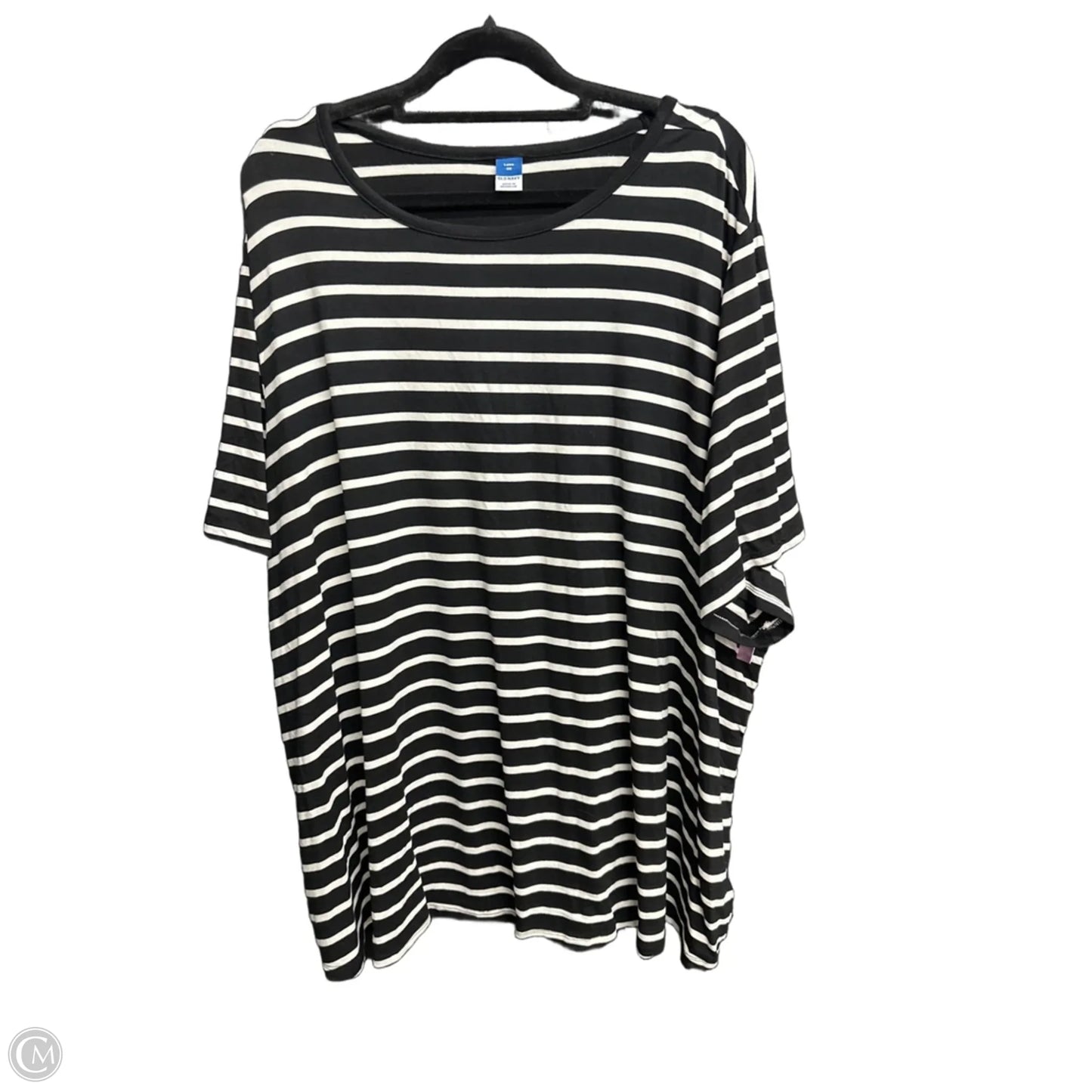 Top Short Sleeve By Old Navy In Striped Pattern, Size: 3x