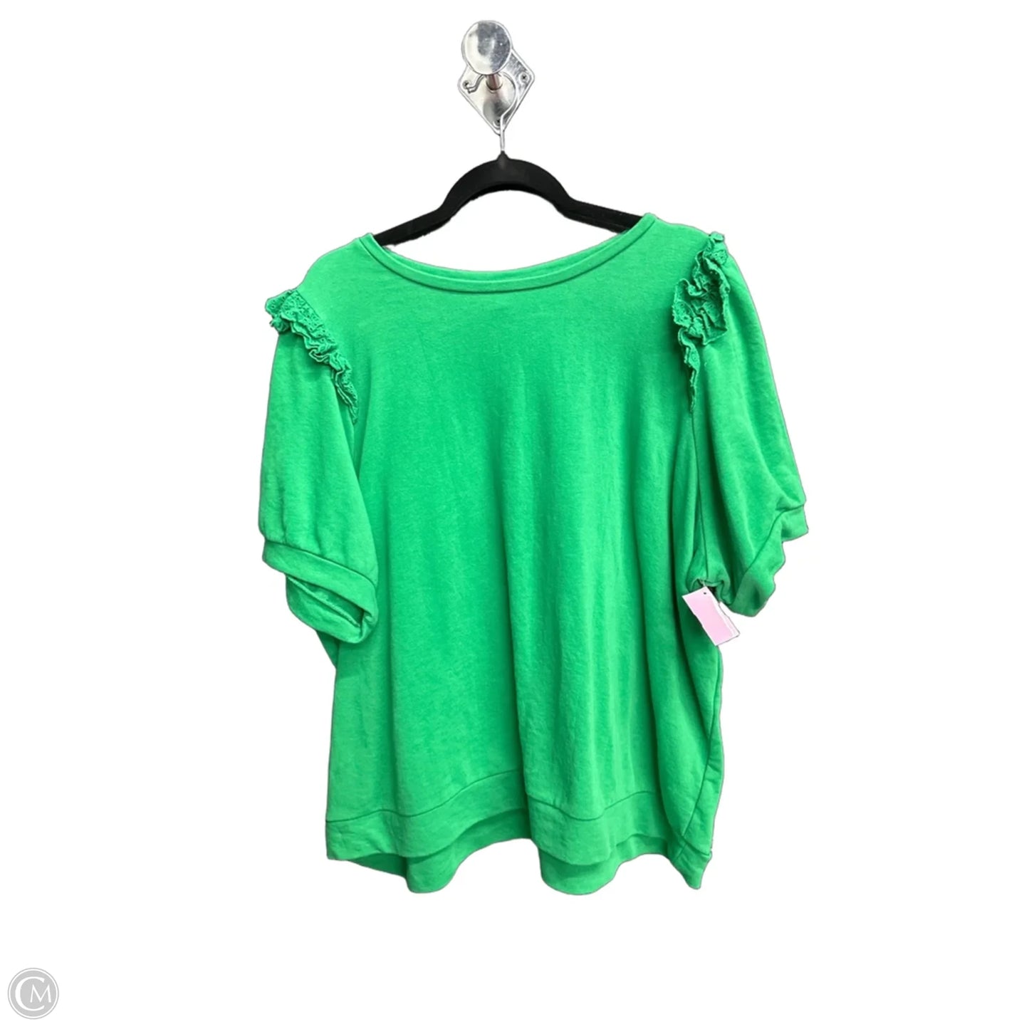 Top Short Sleeve By Crown And Ivy In Green, Size: 4x