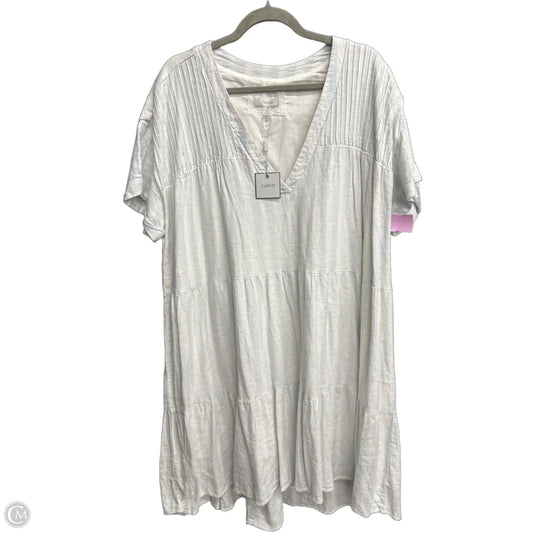 Dress Casual Midi By Cupio In Blue & White, Size: 2x