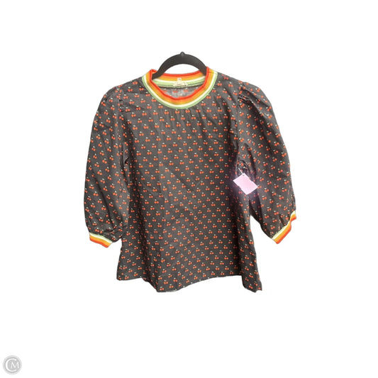 Top 3/4 Sleeve By Jodifl In Black & Red, Size: Xs