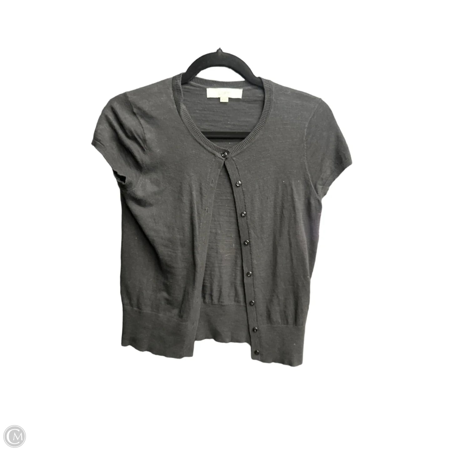 Top Short Sleeve By Loft In Black, Size: Xs