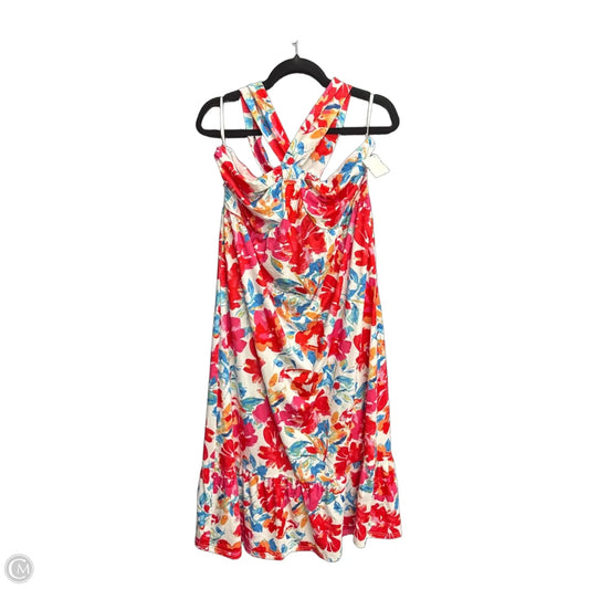 Dress Casual Midi By Grace Karin In Floral Print, Size: L