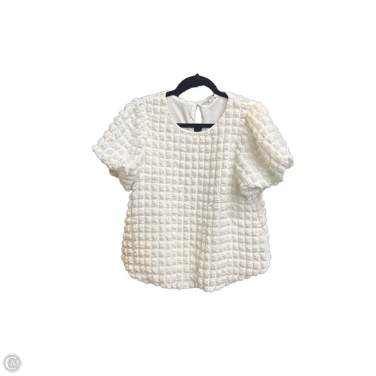 Top Short Sleeve By Mittoshop In White, Size: M