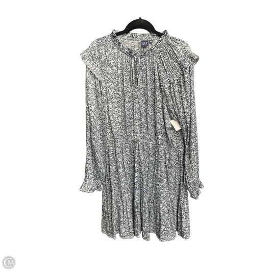 Dress Casual Midi By Gap In Blue & White, Size: Xxl