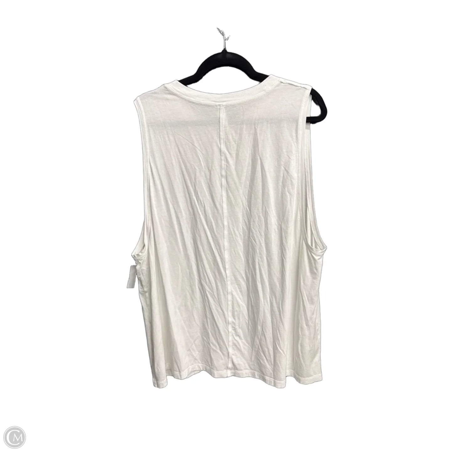 Athletic Tank Top By Lululemon In White, Size: 2x