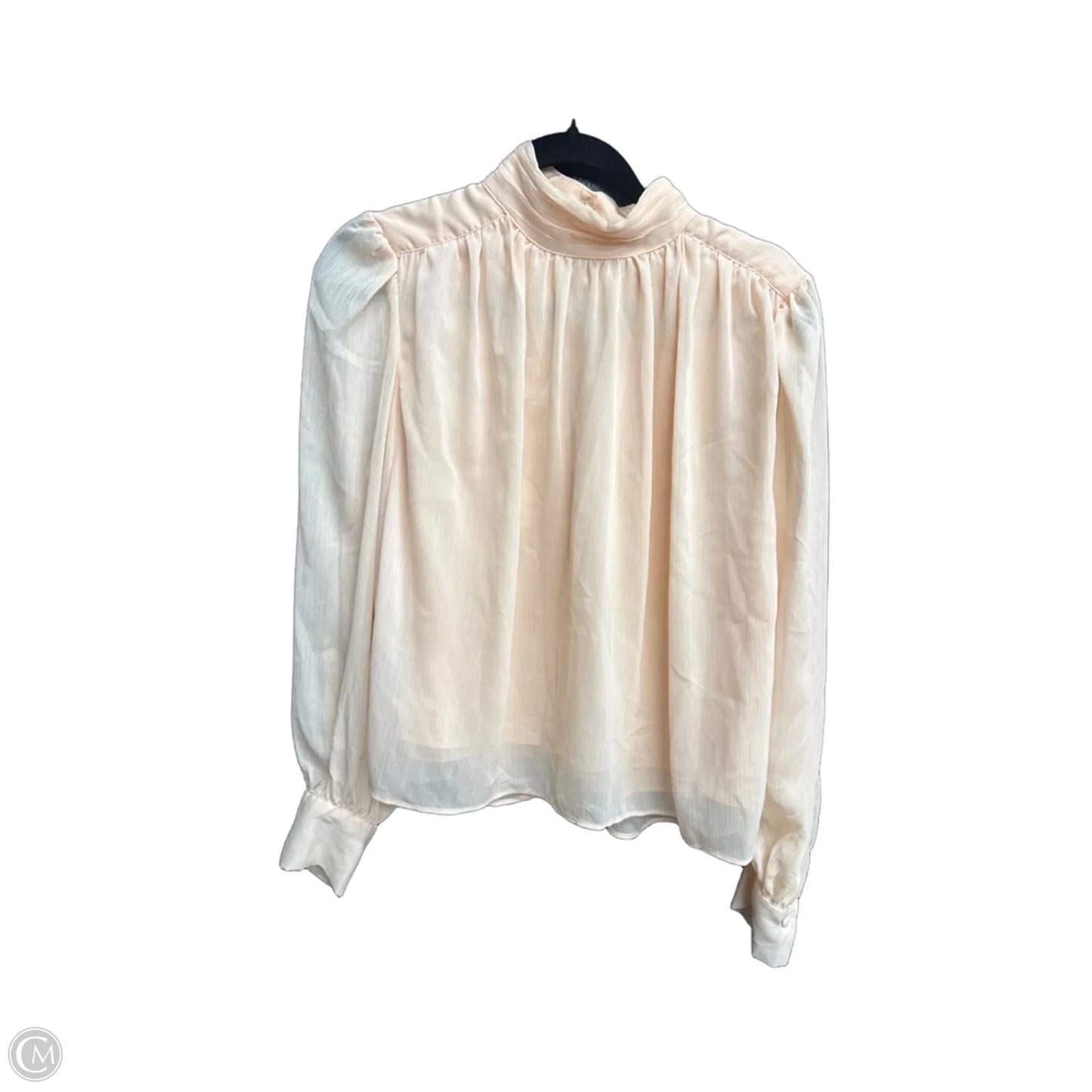 Top Long Sleeve By Future Collective In Peach, Size: M
