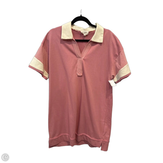 Dress Casual Midi By Umgee In Cream & Pink, Size: M