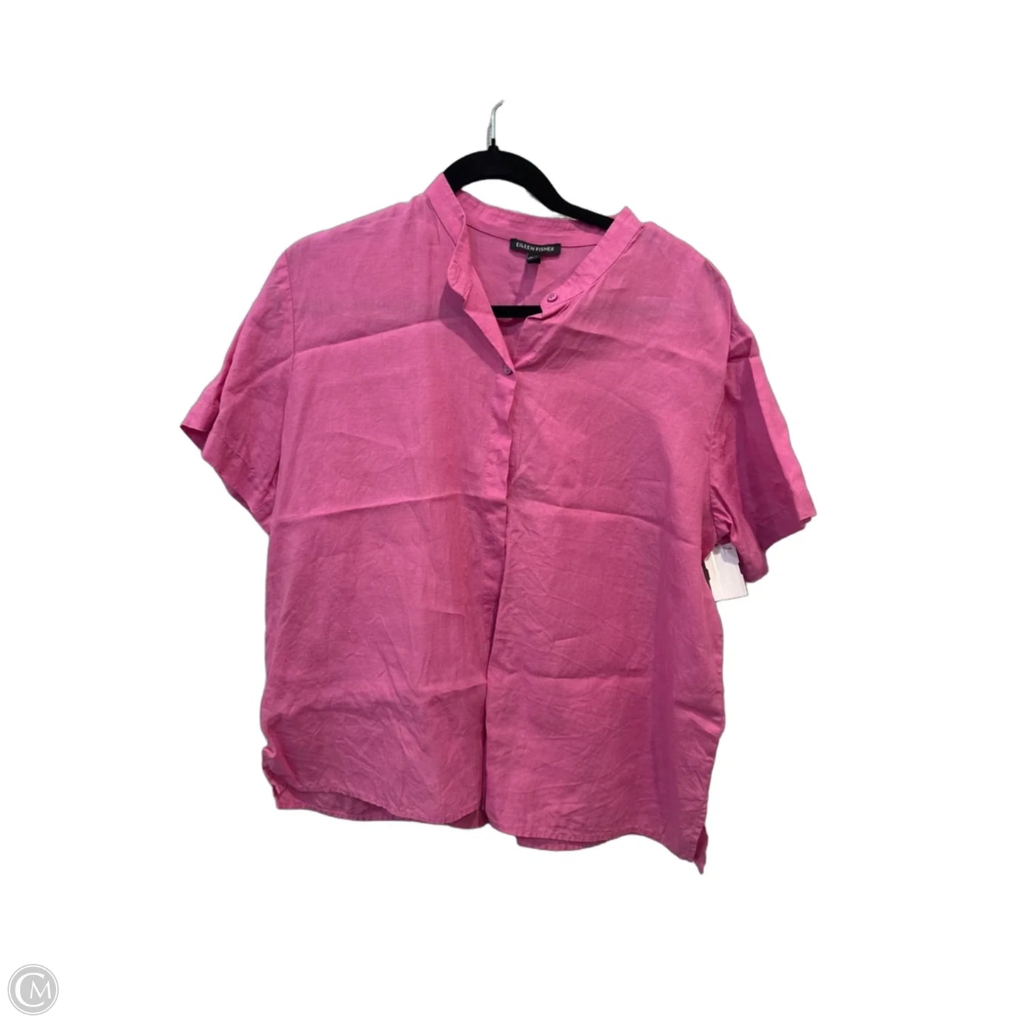 Top Short Sleeve By Eileen Fisher In Purple, Size: L