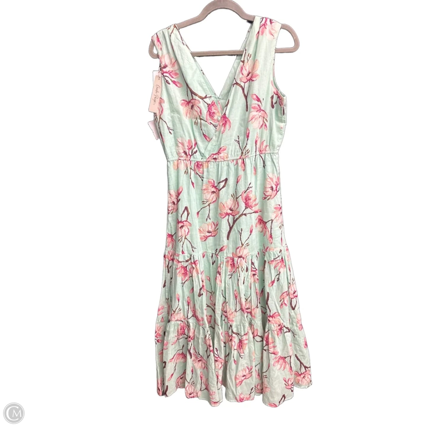 Dress Casual Maxi By Charlie Paige In Green & Pink, Size: S