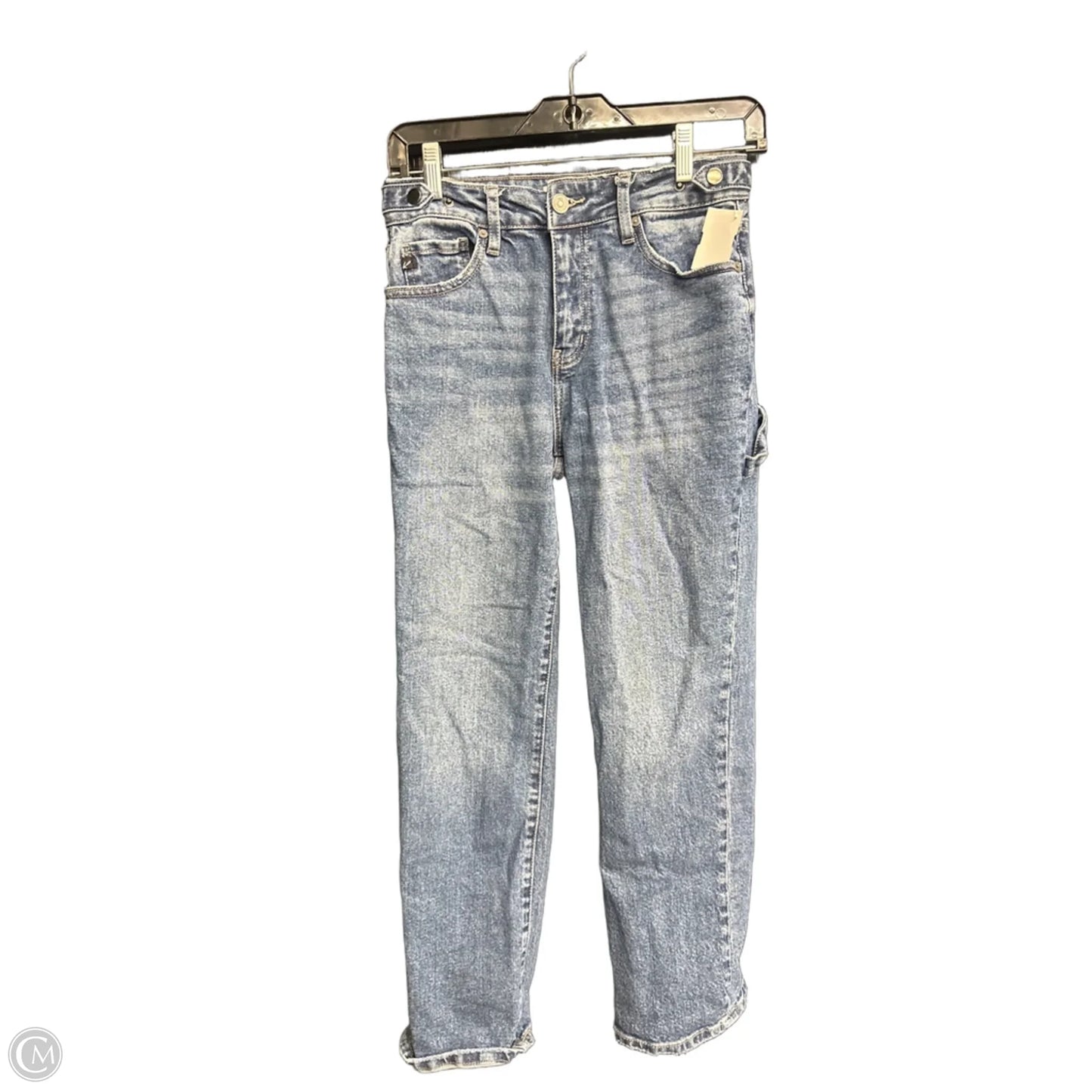 Jeans Wide Leg By Kancan In Blue Denim, Size: 0