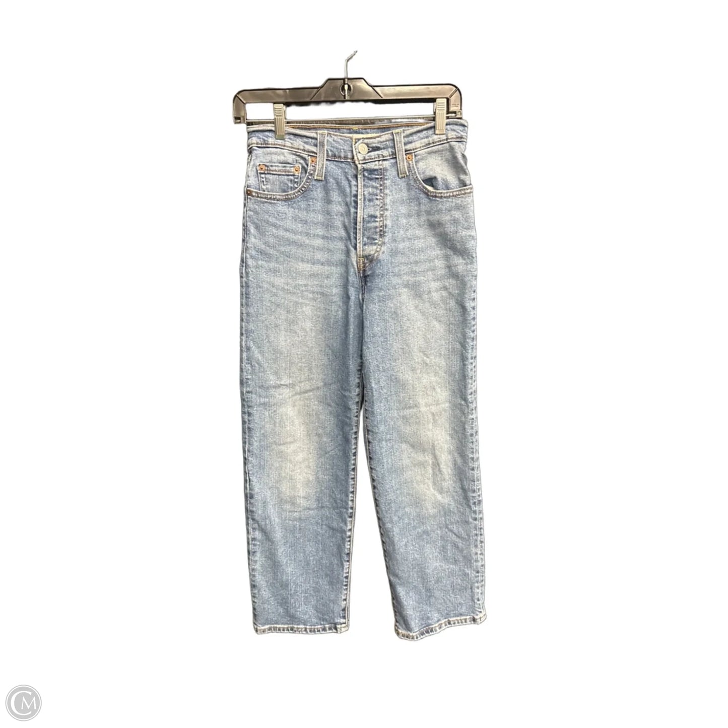 Jeans Wide Leg By Levis In Blue Denim, Size: 2