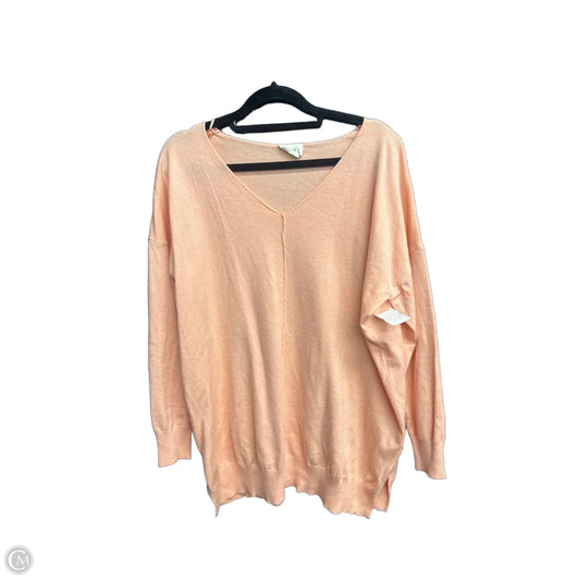 Top Long Sleeve By Ninexis In Orange, Size: S