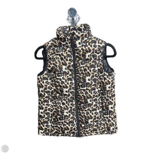 Vest Puffer & Quilted By Pink Lily In Animal Print, Size: S