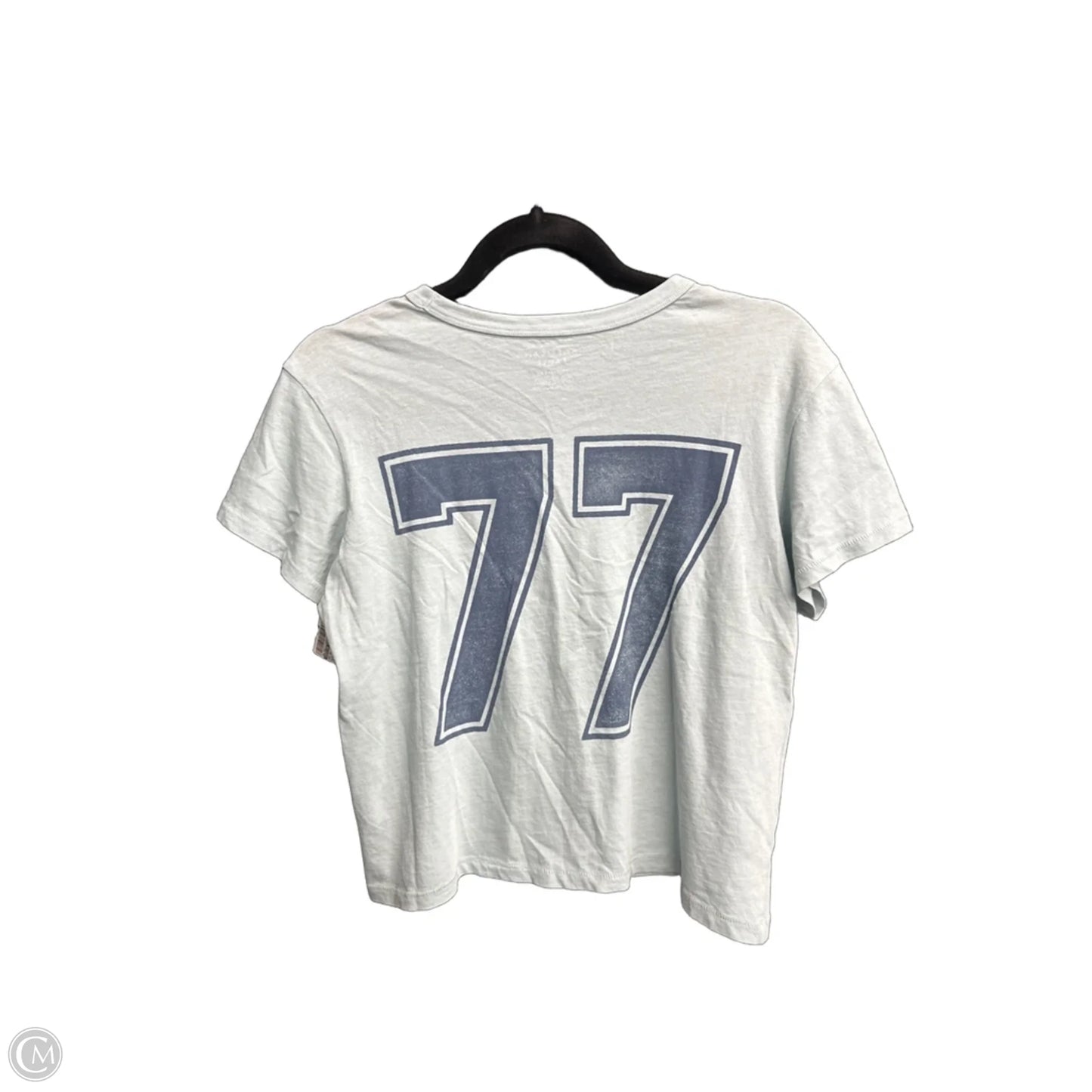 Top Short Sleeve By American Eagle In Blue, Size: Xs