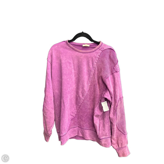 Sweatshirt Crewneck By Clothes Mentor In Purple, Size: S