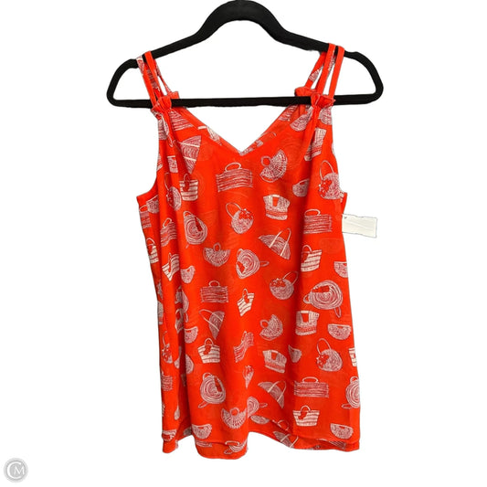 Top Sleeveless By Cabi In Red, Size: S