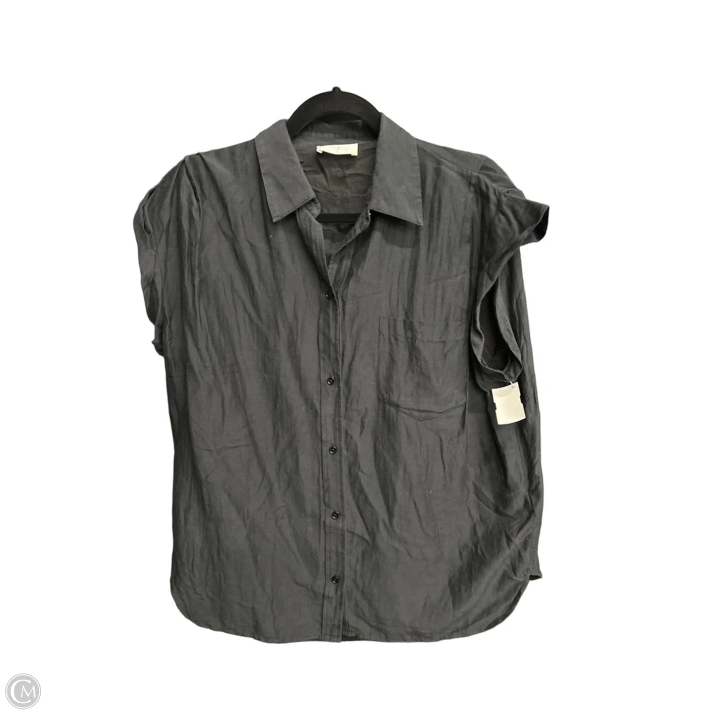Top Short Sleeve By 7 For All Mankind In Black, Size: M