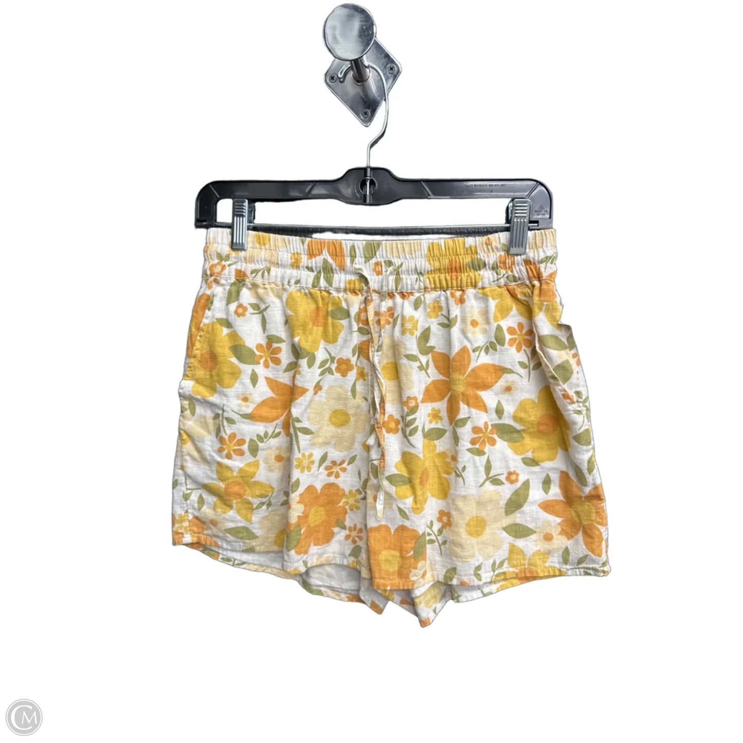 Shorts By Billabong In White & Yellow, Size: 6