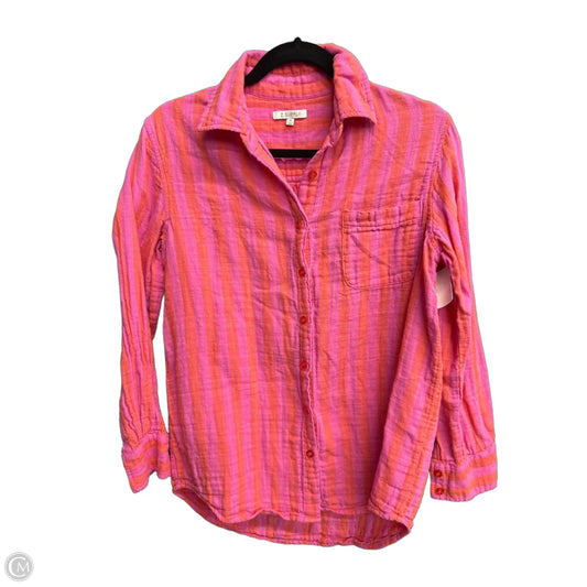 Top Long Sleeve By Z Supply In Striped Pattern, Size: Xs