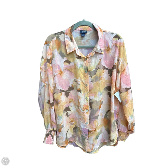 Top Long Sleeve By Daytrip In Floral Print, Size: S