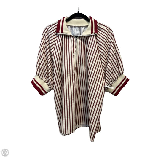 Top Short Sleeve By Clothes Mentor In Striped Pattern, Size: 2x
