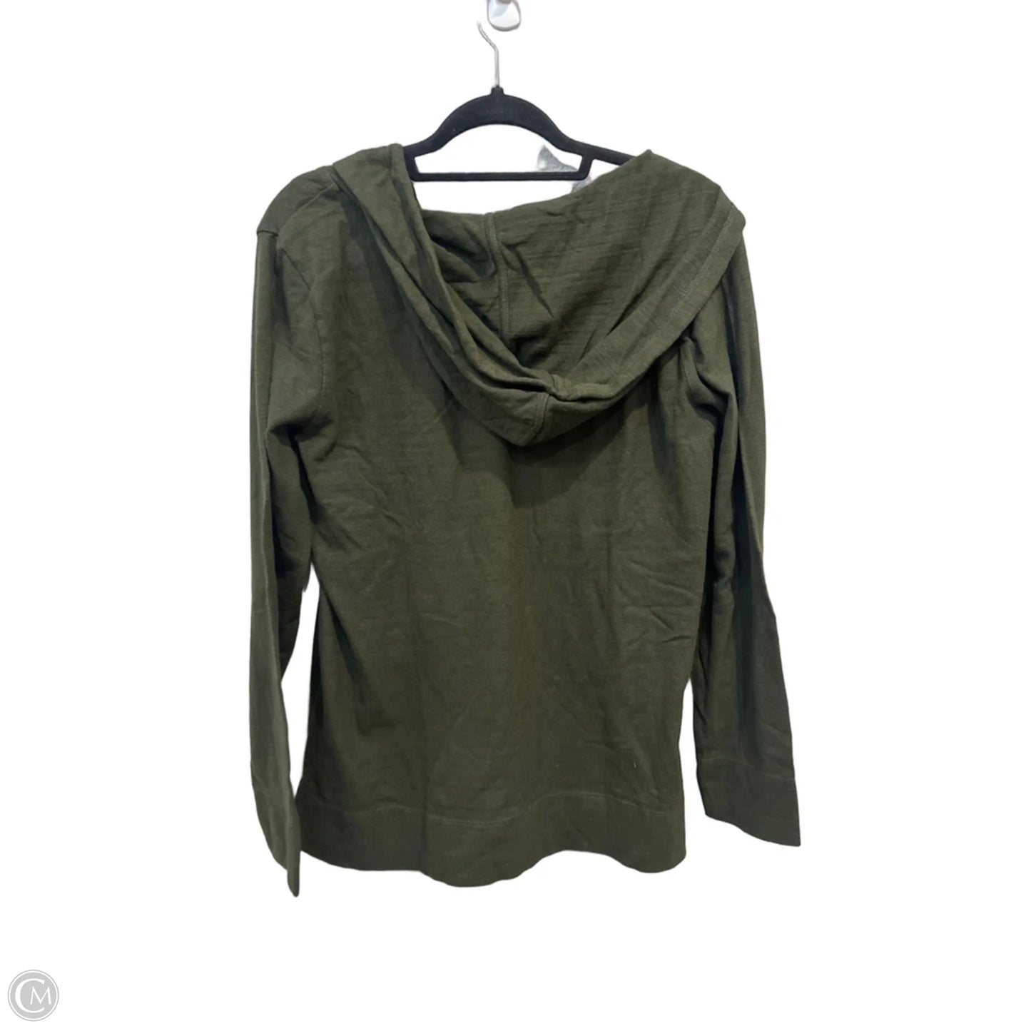 Sweatshirt Hoodie By Loft In Green, Size: M