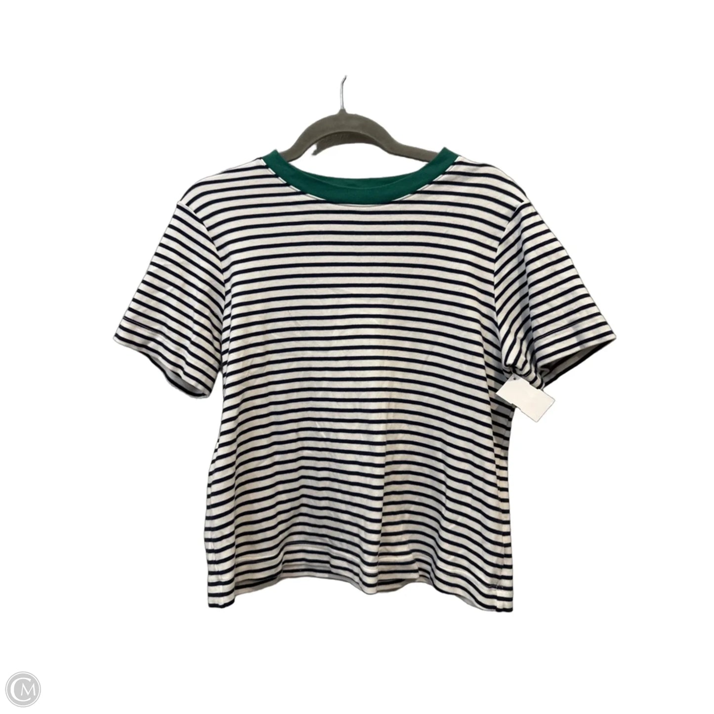 Top Short Sleeve By Old Navy In Striped Pattern, Size: M
