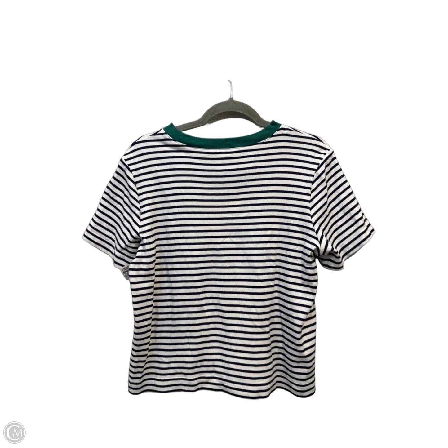 Top Short Sleeve By Old Navy In Striped Pattern, Size: M