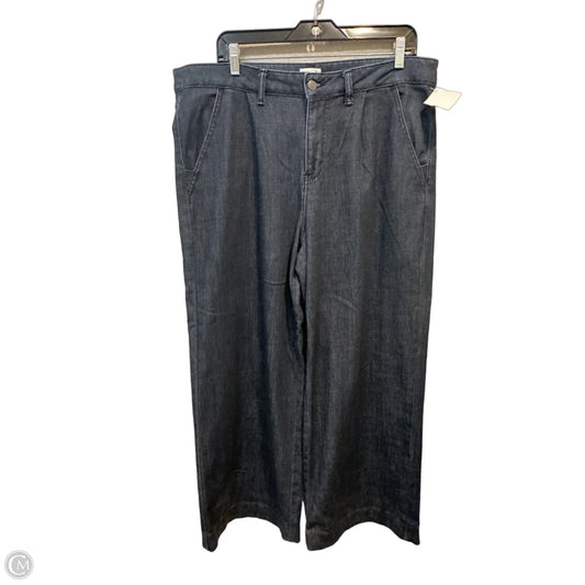 Jeans Wide Leg By Time And Tru In Blue Denim, Size: 14