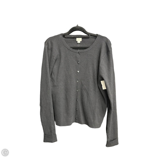 Sweater Cardigan By A New Day In Black, Size: L