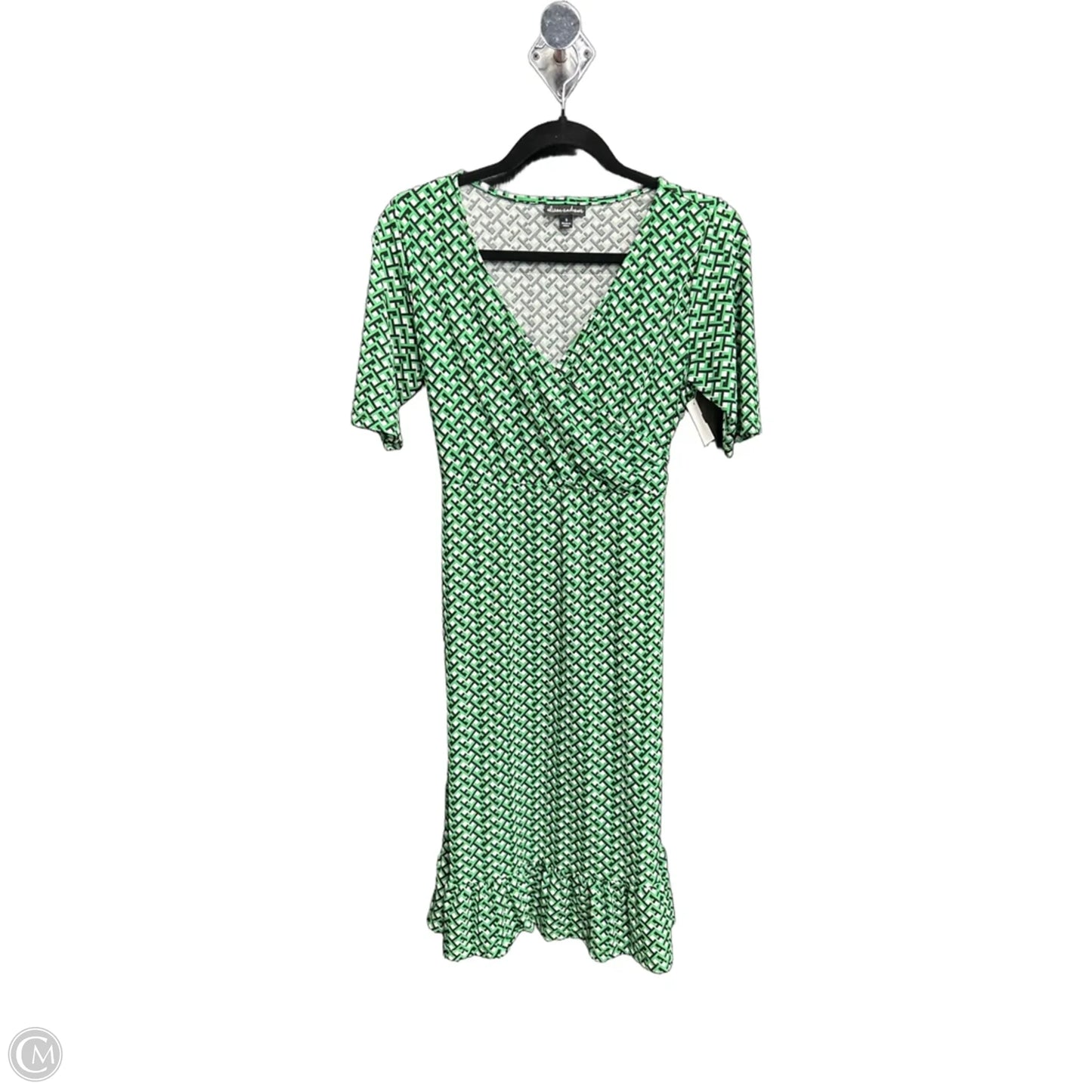Dress Work By Clothes Mentor In Black & Green, Size: S
